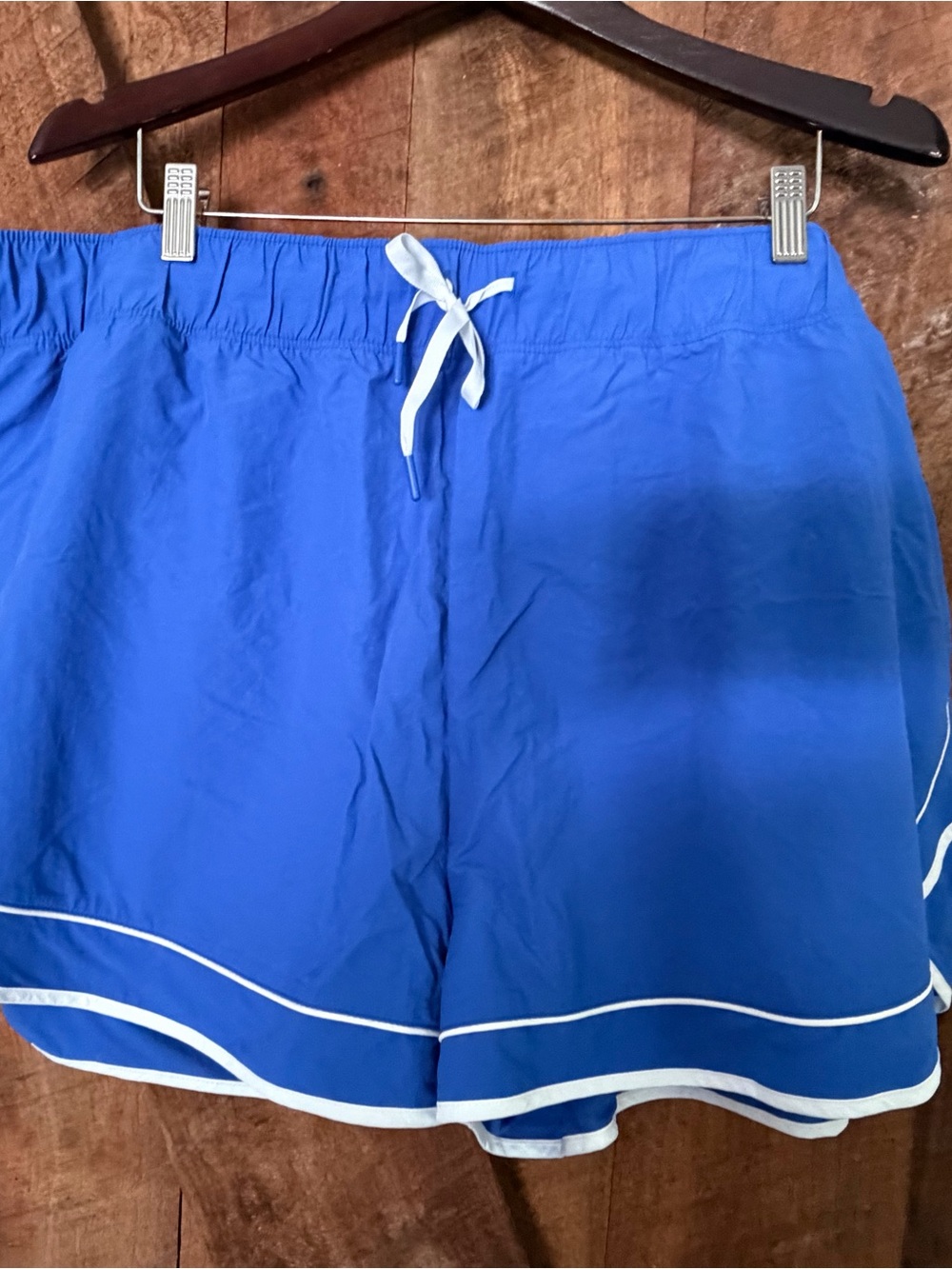 Old Navy Royal Blue Athletic Drawstring Shorts with White Trim